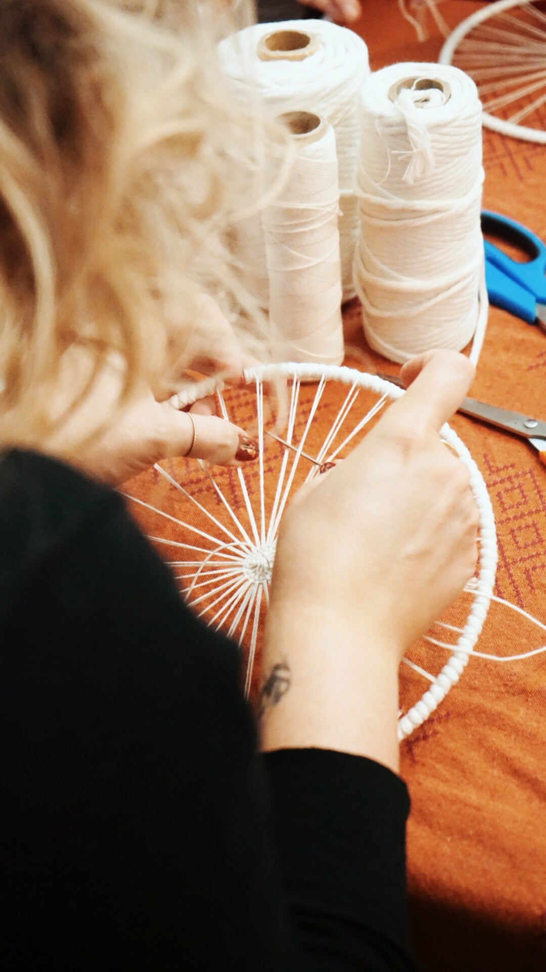 Atelier tissage rond