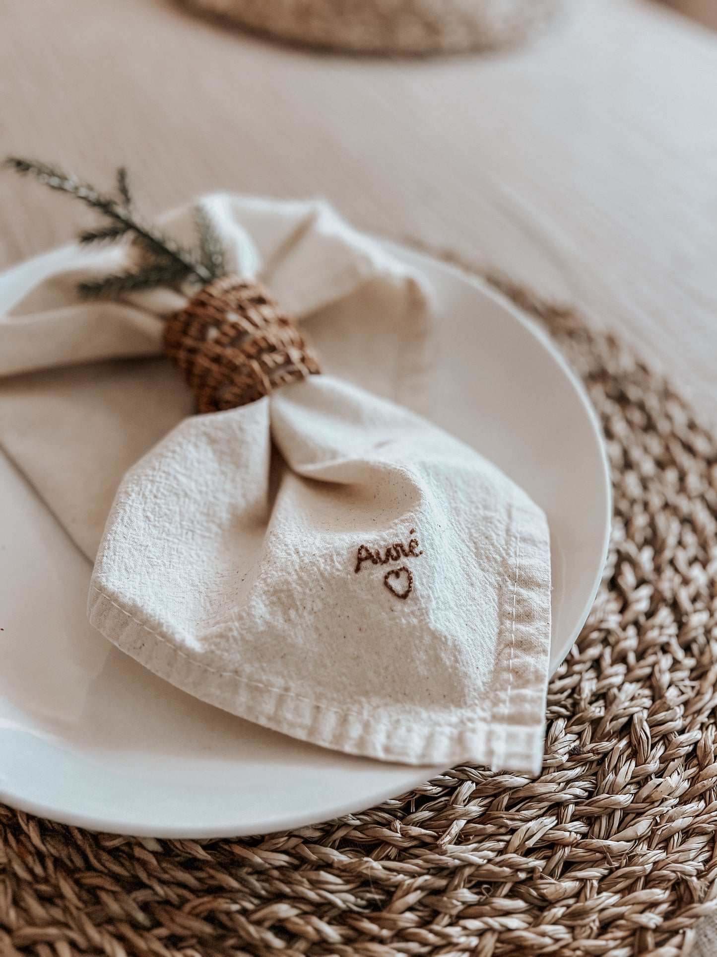 Atelier - Customisation de serviettes de table