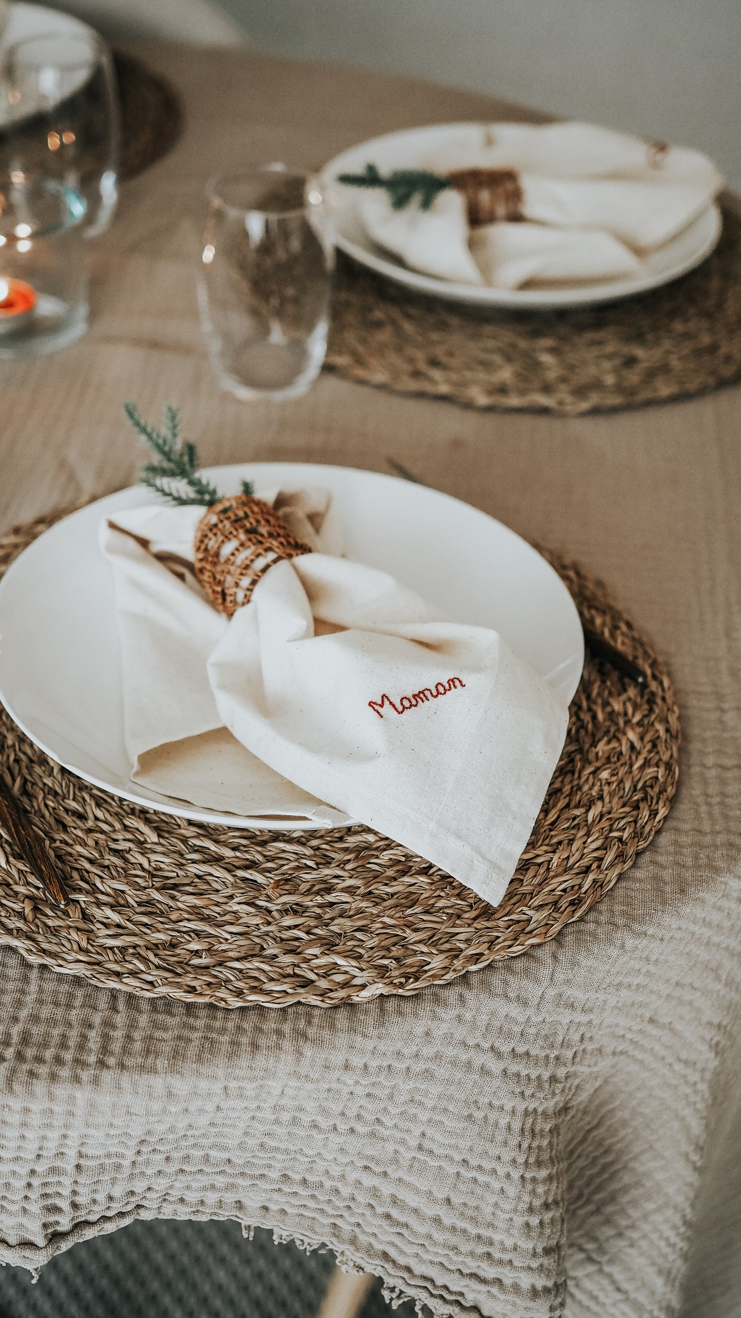 Atelier - Customisation de serviettes de table