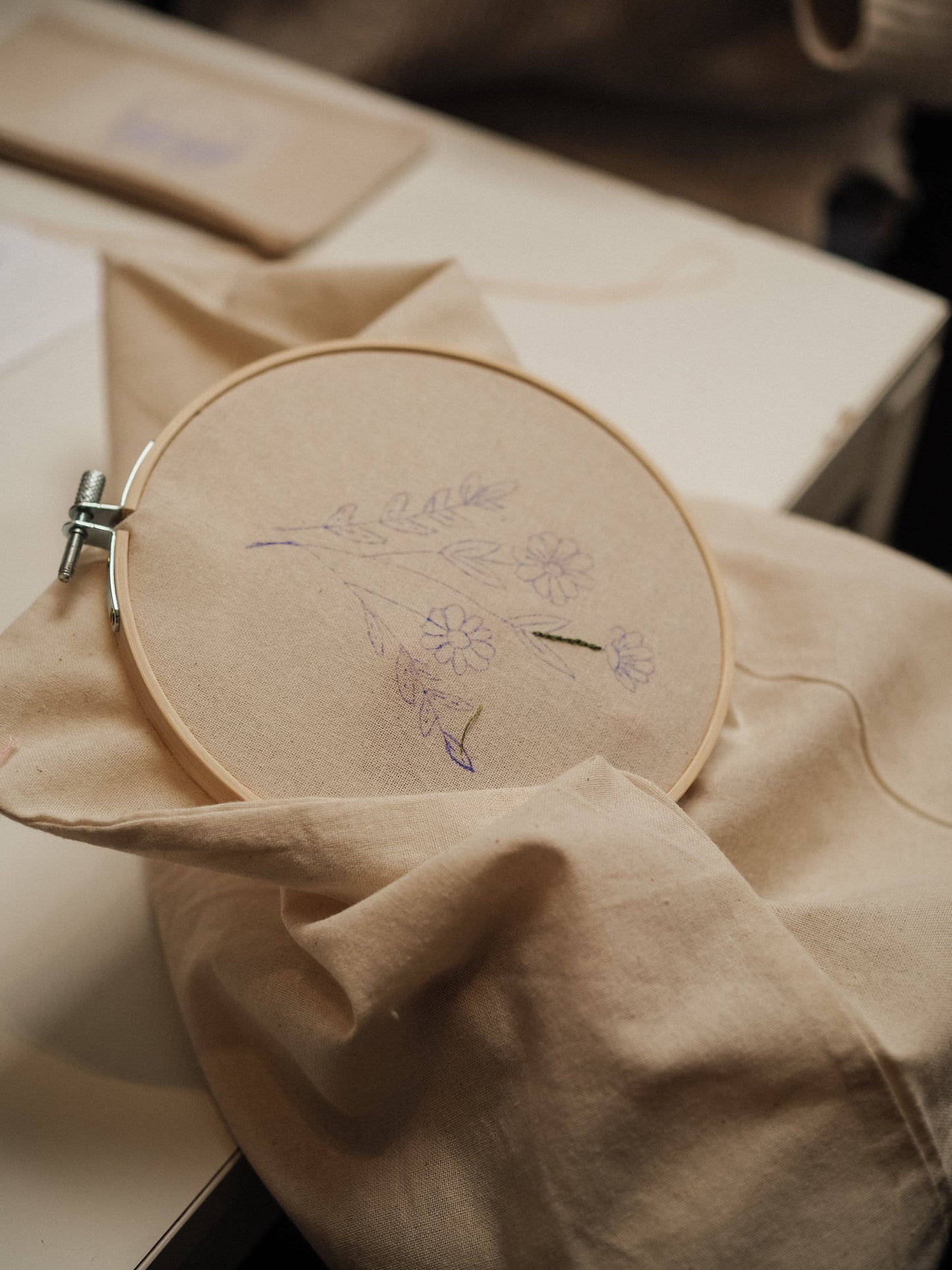 Atelier - Broderie sur totebag