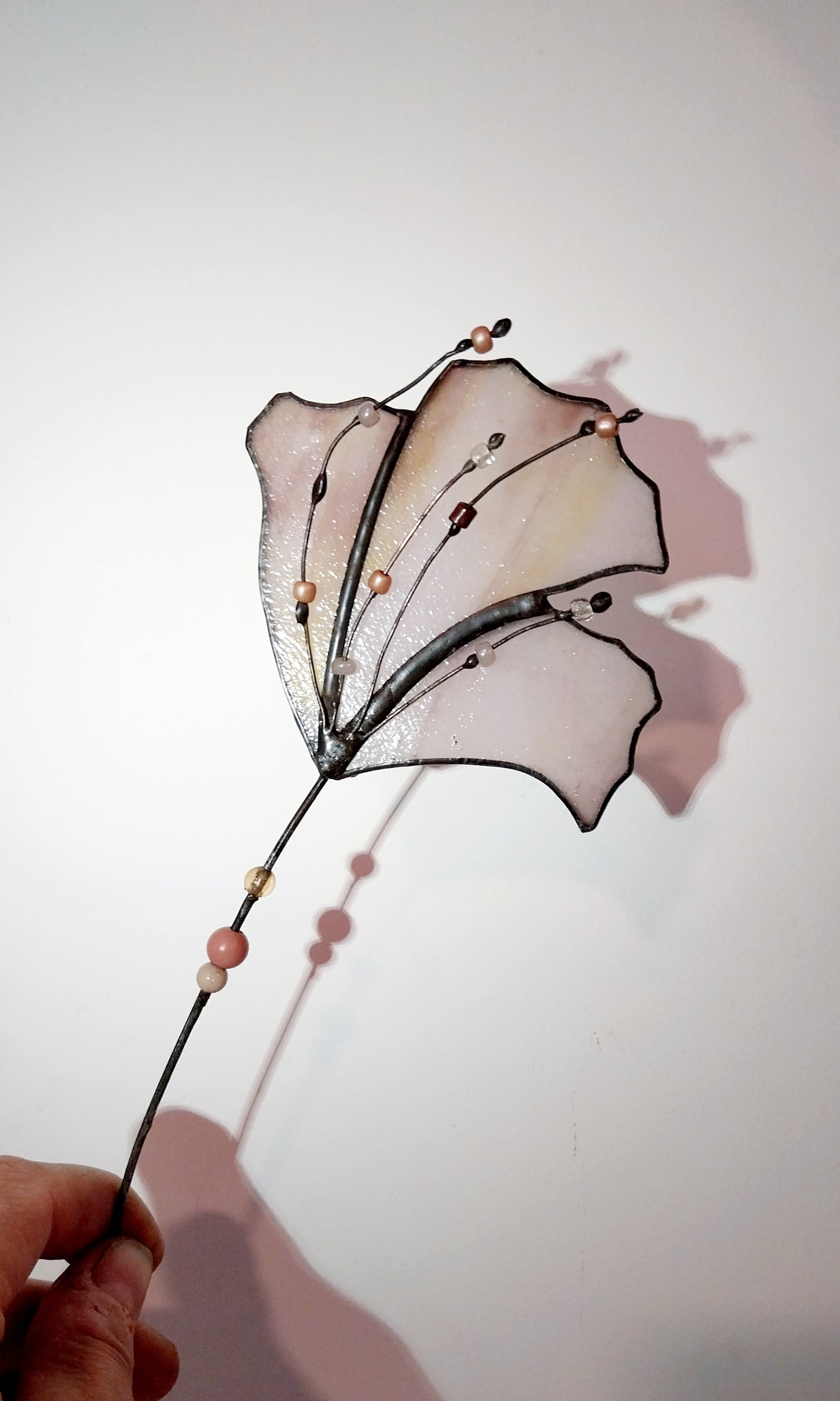 Atelier vitrail Tiffany - fleur à piquer ou suspendre