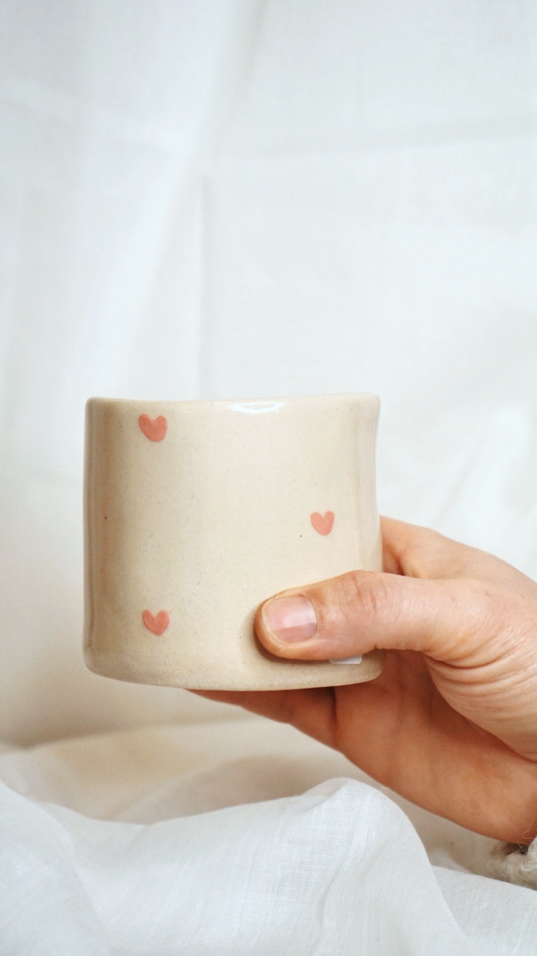 Mug coeur rose