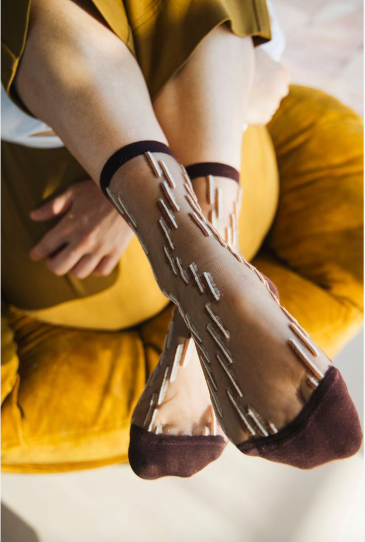 Chaussettes - Palina - brune