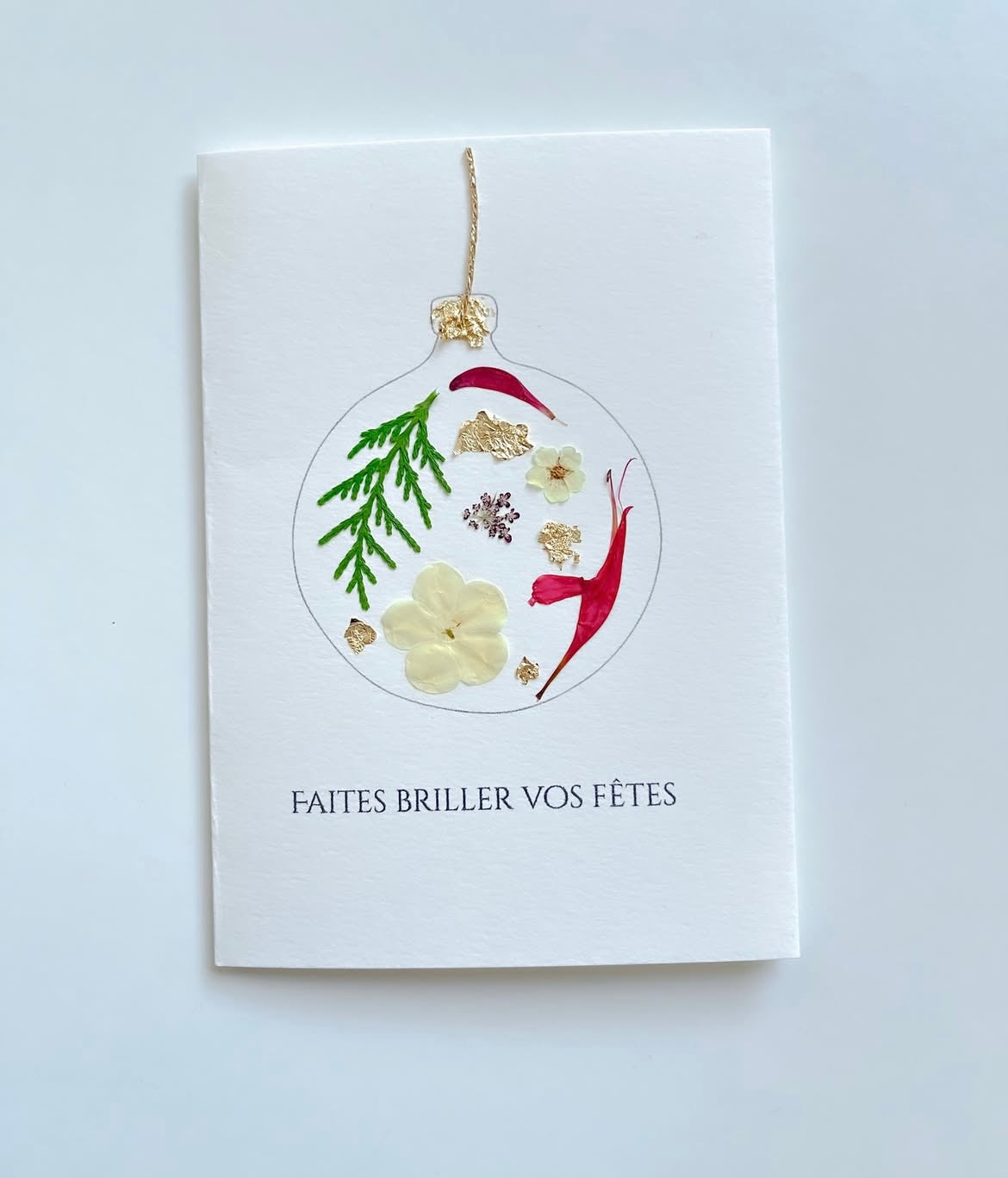 Atelier herbier - cartes de voeux