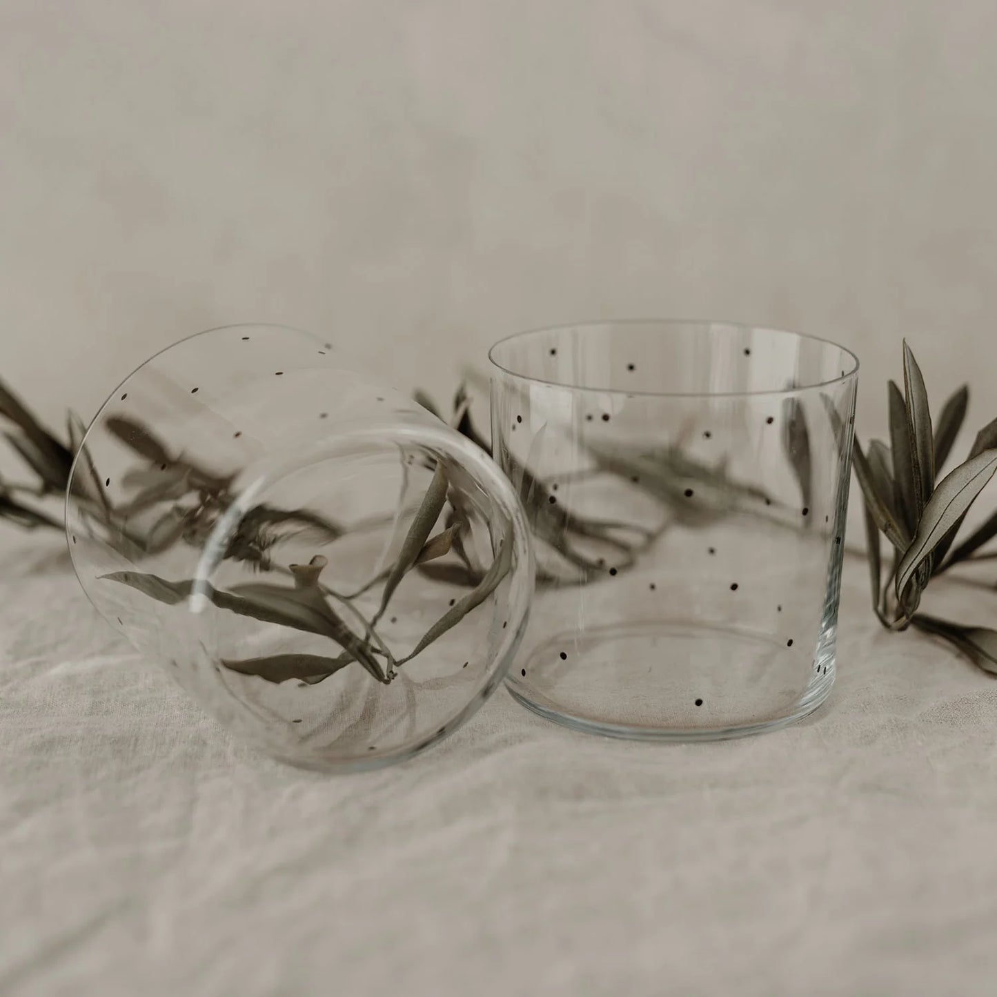 Verre à pois