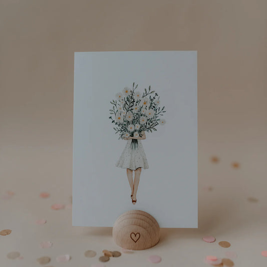 Carte flower girl